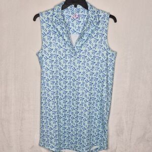 Vineyard Vines Light Blue Patterned Blouse